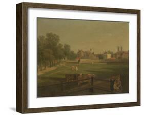 A Western View of Part of Westminster and Bird Cage Walk, from Mill House-George Arnald-Framed Giclee Print