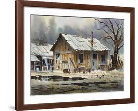 A Wet Day-LaVere Hutchings-Framed Giclee Print