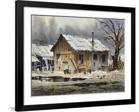 A Wet Day-LaVere Hutchings-Framed Giclee Print