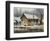 A Wet Day-LaVere Hutchings-Framed Premium Giclee Print