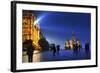 A Wet Evening in Red Square.-Jon Hicks-Framed Photographic Print