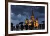 A Wet Evening in Red Square.-Jon Hicks-Framed Photographic Print