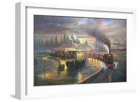 A Wet Evening - Katoomba-John Bradley-Framed Giclee Print