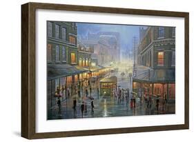 A Wet Evening - Sydney-John Bradley-Framed Giclee Print