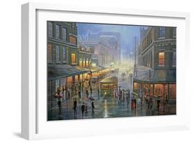 A Wet Evening - Sydney-John Bradley-Framed Giclee Print