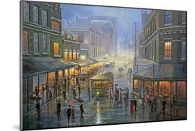 A Wet Evening - Sydney-John Bradley-Mounted Giclee Print