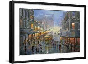 A Wet Evening - Sydney-John Bradley-Framed Giclee Print