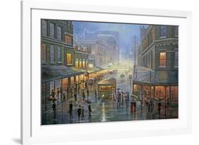 A Wet Evening - Sydney-John Bradley-Framed Giclee Print