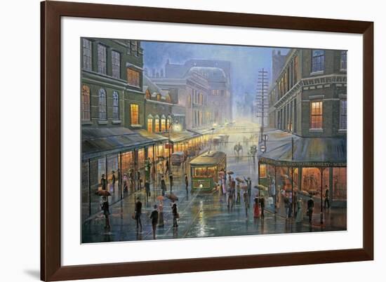 A Wet Evening - Sydney-John Bradley-Framed Giclee Print