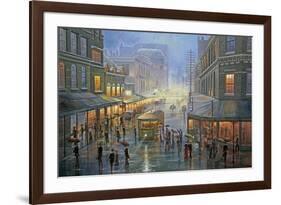 A Wet Evening - Sydney-John Bradley-Framed Giclee Print