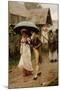 A Wet Sunday Morning, 1896-Edmund Blair Leighton-Mounted Giclee Print