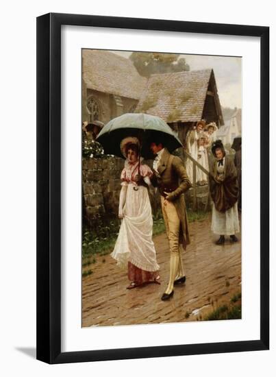 A Wet Sunday Morning, 1896-Edmund Blair Leighton-Framed Giclee Print