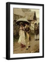 A Wet Sunday Morning, 1896-Edmund Blair Leighton-Framed Giclee Print