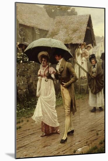 A Wet Sunday Morning, 1896-Edmund Blair Leighton-Mounted Giclee Print