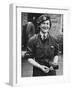 A Wet Waaf Woman Who Was Cleaning a Lorry During World War Ii-Robert Hunt-Framed Photographic Print