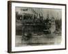 A Whale Is Caught and Stripped Exposing its Blubber-null-Framed Photographic Print