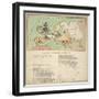 A Whimsical Sketch of Europe with A Poetic Description of the Map, 1806-null-Framed Giclee Print