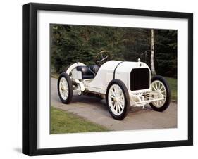 A White 1908 Benz Racer-null-Framed Photographic Print