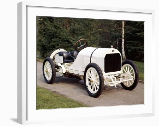 A White 1908 Benz Racer-null-Framed Photographic Print