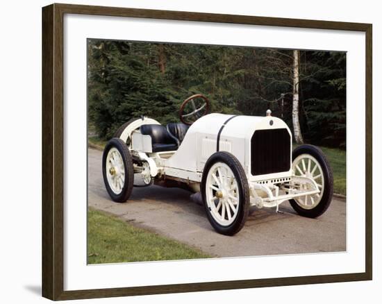 A White 1908 Benz Racer-null-Framed Photographic Print