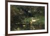 A White Duck with Her Ducklings on the Waterfront-Willem Maris-Framed Premium Giclee Print