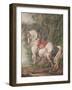 A White Horse (W/C on Paper)-Philips Wouwermans Or Wouwerman-Framed Giclee Print