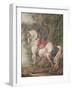 A White Horse (W/C on Paper)-Philips Wouwermans Or Wouwerman-Framed Giclee Print