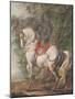A White Horse (W/C on Paper)-Philips Wouwermans Or Wouwerman-Mounted Giclee Print