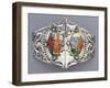 A White Metal and Enamel Belt Buckle, 'Tristan Und Isolde' Alexander Fisher (1864-1936)-Nelson And Edith Dawson-Framed Giclee Print