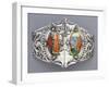 A White Metal and Enamel Belt Buckle, 'Tristan Und Isolde' Alexander Fisher (1864-1936)-Nelson And Edith Dawson-Framed Giclee Print