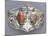 A White Metal and Enamel Belt Buckle, 'Tristan Und Isolde' Alexander Fisher (1864-1936)-Nelson And Edith Dawson-Mounted Giclee Print