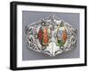 A White Metal and Enamel Belt Buckle, 'Tristan Und Isolde' Alexander Fisher (1864-1936)-Nelson And Edith Dawson-Framed Giclee Print