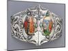 A White Metal and Enamel Belt Buckle, 'Tristan Und Isolde' Alexander Fisher (1864-1936)-Nelson And Edith Dawson-Mounted Giclee Print