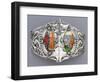 A White Metal and Enamel Belt Buckle, 'Tristan Und Isolde' Alexander Fisher (1864-1936)-Nelson And Edith Dawson-Framed Giclee Print