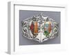 A White Metal and Enamel Belt Buckle, 'Tristan Und Isolde' Alexander Fisher (1864-1936)-Nelson And Edith Dawson-Framed Giclee Print