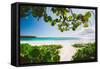 A White Sand Beach On The Island Of Eleuthera, The Bahamas-Erik Kruthoff-Framed Stretched Canvas