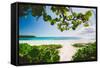 A White Sand Beach On The Island Of Eleuthera, The Bahamas-Erik Kruthoff-Framed Stretched Canvas