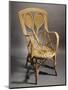 A Wicker Chair, Circa 1900, the Back Modelled as a Pair of Crossed Lawn Tennis Rackets-null-Mounted Giclee Print