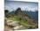 A wide angle photo of Macchu Pichu at sunrise with dramatic clouds in the distance.-Alex Saberi-Mounted Photographic Print