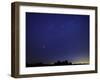 A Wide Field Composite Showing the Moon Against the Stars-Stocktrek Images-Framed Photographic Print
