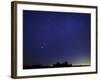 A Wide Field Composite Showing the Moon Against the Stars-Stocktrek Images-Framed Photographic Print