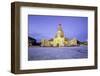 A wide view of Maha Wizaya Pagoda during blue hour, Yangon (Rangoon), Myanmar (Burma)-Brian Graney-Framed Photographic Print