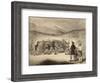 A Wild Game of Shinty in Scotland-null-Framed Art Print