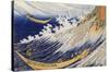 A Wild Sea at Choshi by Katushika Hokusai-Trends International-Stretched Canvas