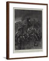 A Wild Stampede, the Effect of a South African Hail-Storm-John Charlton-Framed Giclee Print