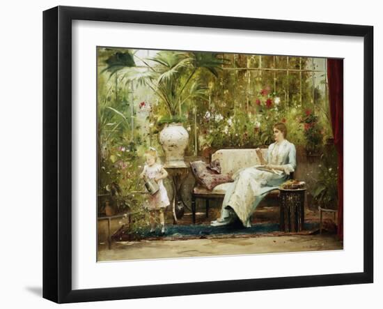 A Willing Helper-Mihaly Munkacsy-Framed Giclee Print