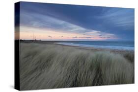 A Wind Farm Off the Coast of Teesside at South Gare, Redcar, Middlesborough, UK-Richard Childs Photography-Stretched Canvas