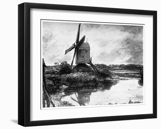 A Windmill, 1802-John Constable-Framed Giclee Print