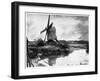 A Windmill, 1802-John Constable-Framed Giclee Print