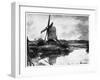 A Windmill, 1802-John Constable-Framed Giclee Print